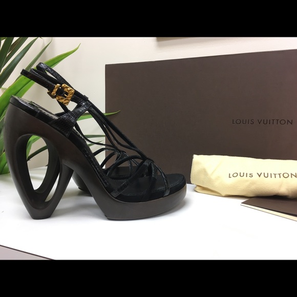 Louis Vuitton Patent Croc Sandal Size 39 - Picture 1 of 10